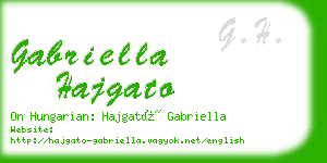 gabriella hajgato business card